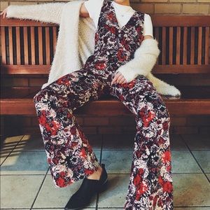 Velvet Wide Leg Jumpsuit